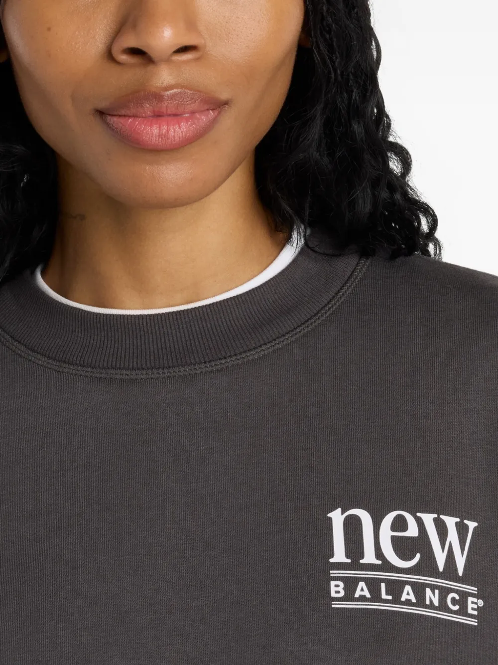 New Balance Sweater met logodetail Zwart