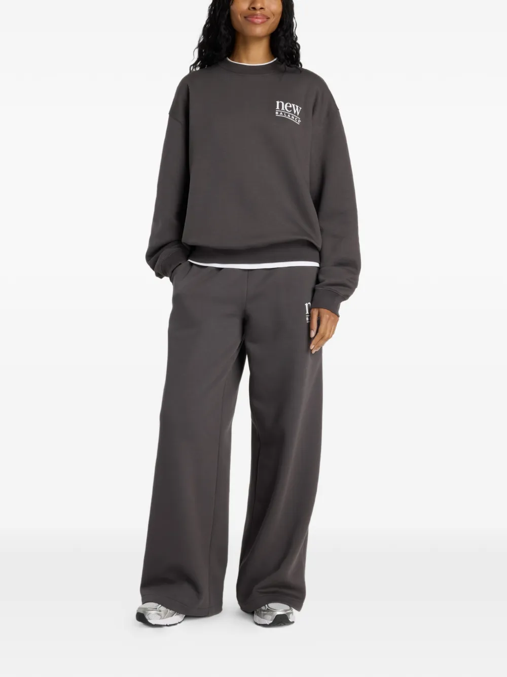 New Balance Sweater met logodetail Zwart