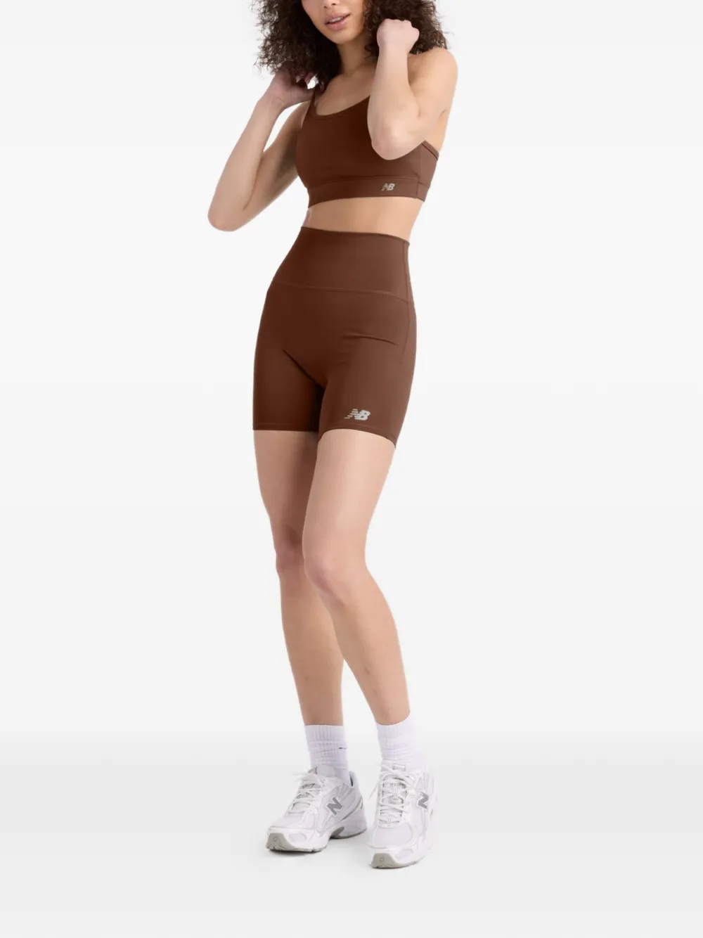 New Balance Yoga-bh met logoprint Bruin