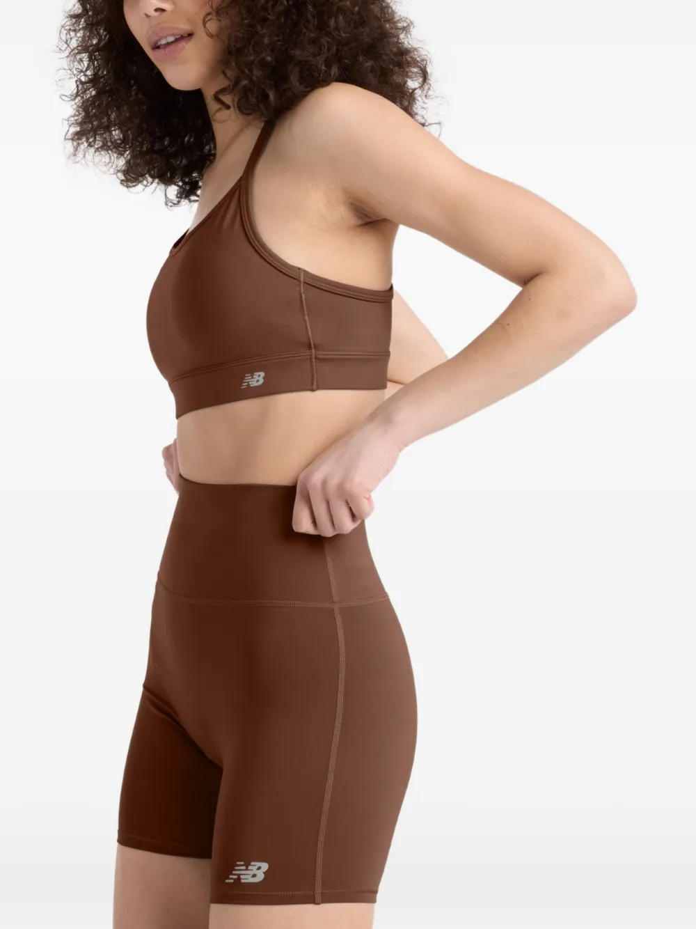 New Balance Yoga-bh met logoprint Bruin