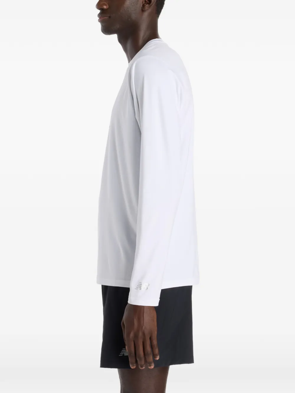 New Balance Reflecterend T-shirt met lange mouwen Wit