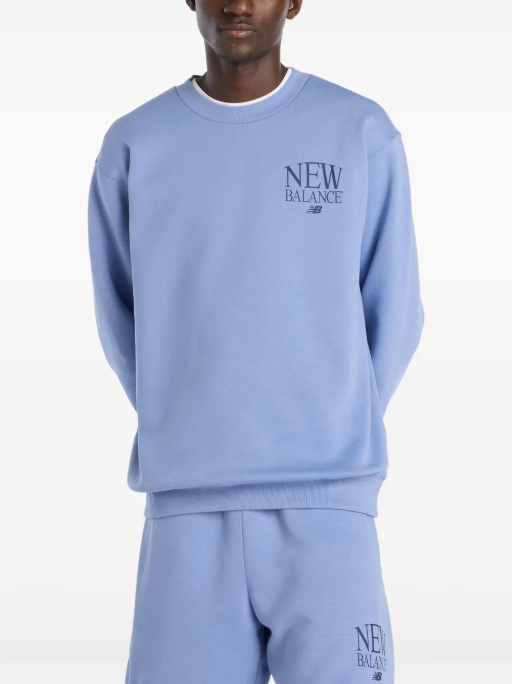 New Balance logo crew-neck sweater - Blu