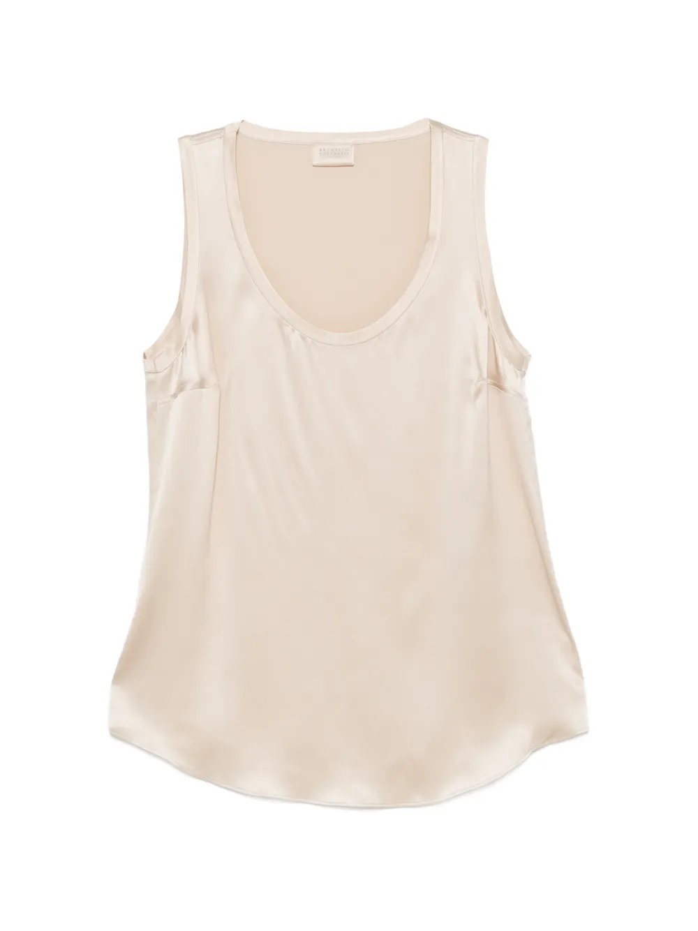 Brunello Cucinelli scoop-neck top - Toni neutri