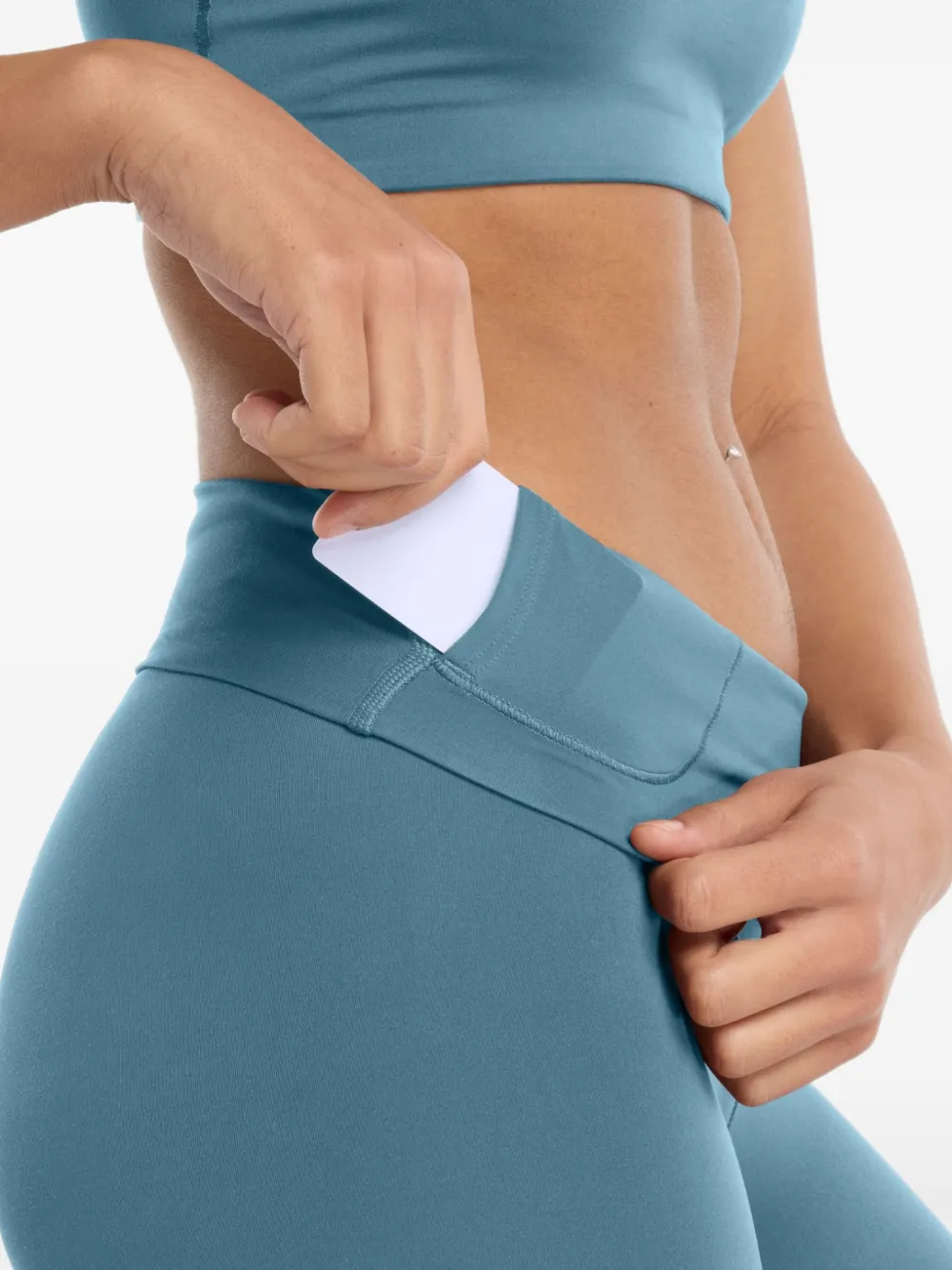 New Balance High waist legging Blauw