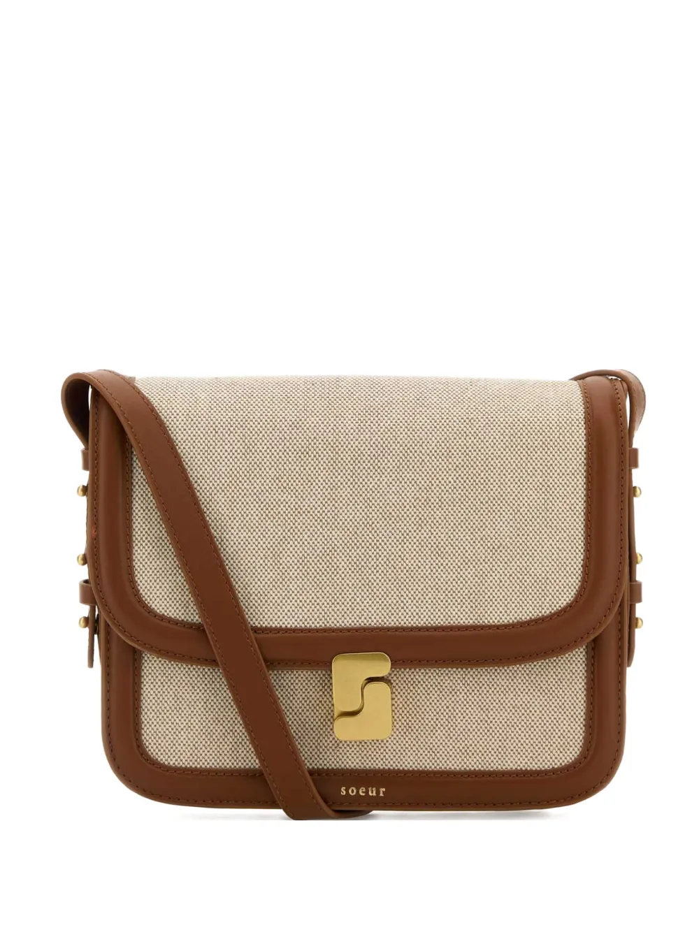 Soeur two-tone cross body bag - Toni neutri