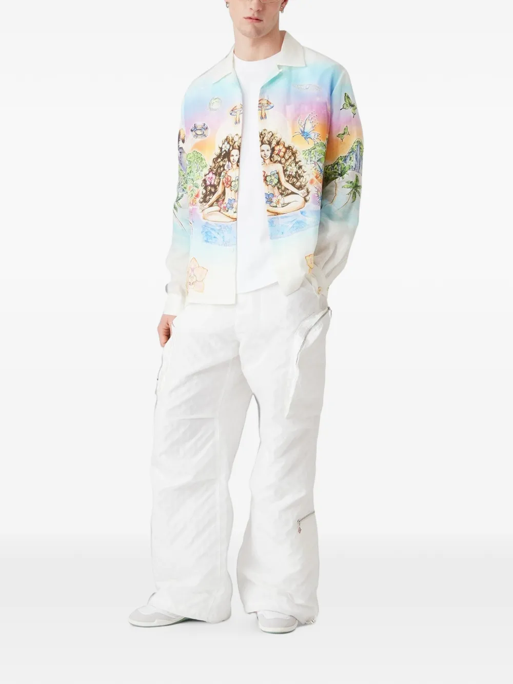 Casablanca Overhemd met print Wit