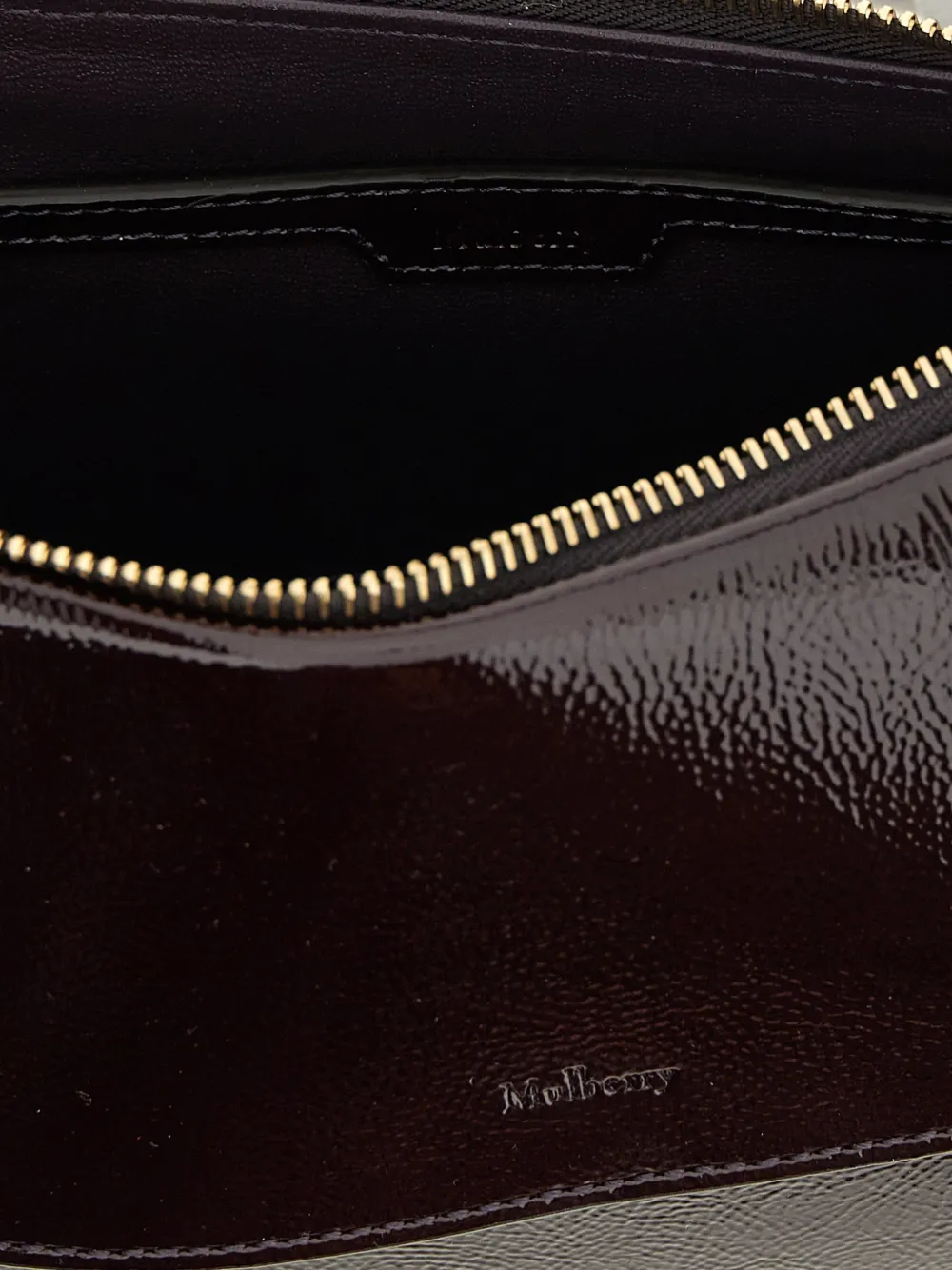 Mulberry Clovelly leren schoudertas Paars