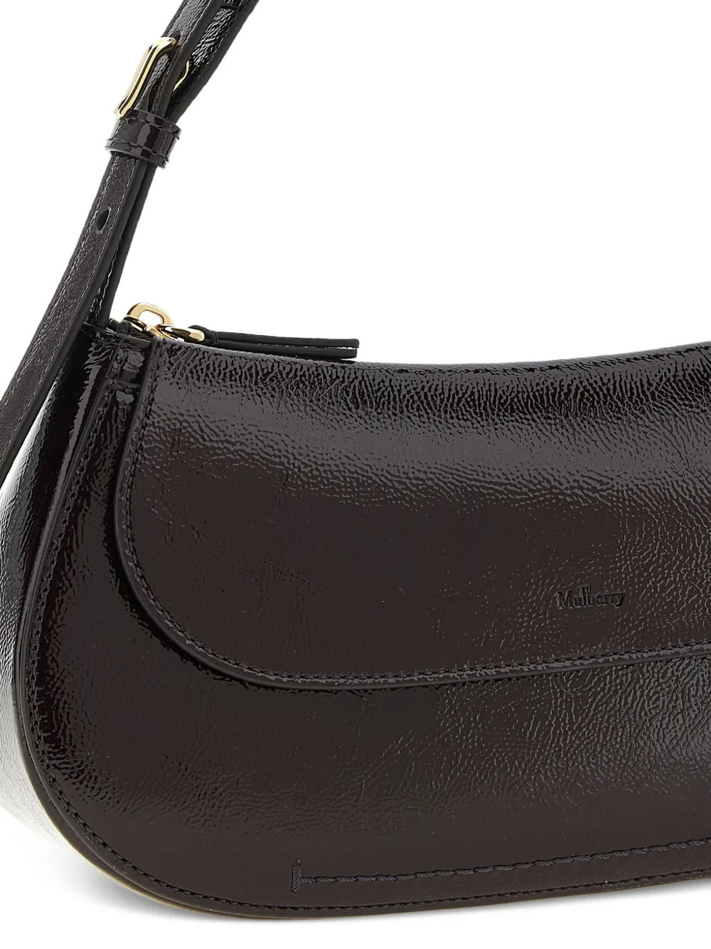 Mulberry Clovelly leren schoudertas Paars