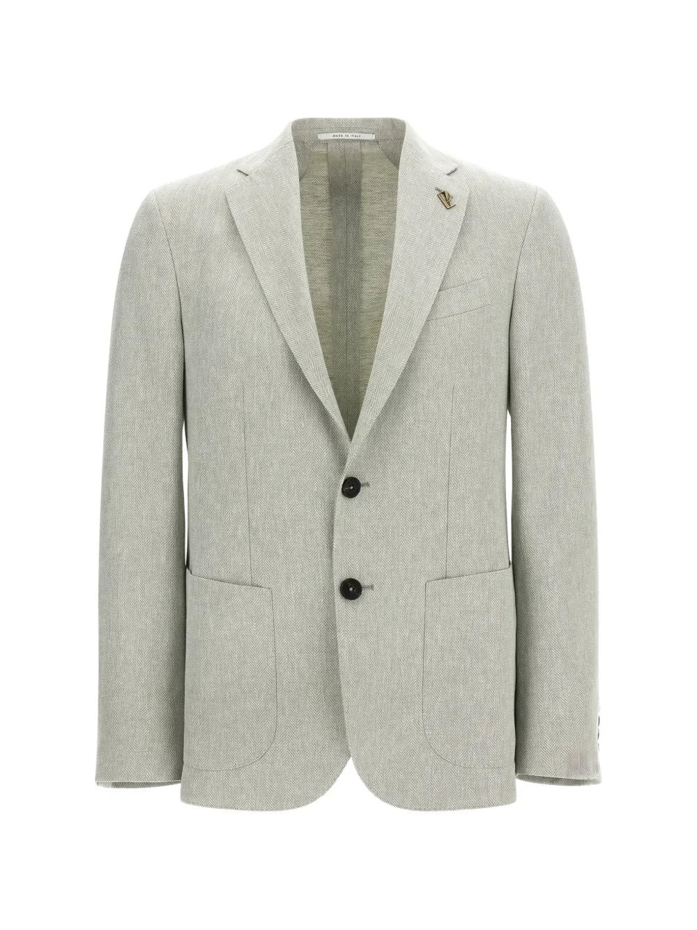 Pal Zileri Brera chevron-pattern blazer - Grigio