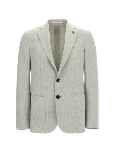 Pal Zileri Brera chevron-pattern blazer