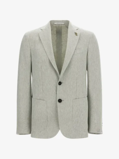 Pal Zileri Brera chevron-pattern blazer