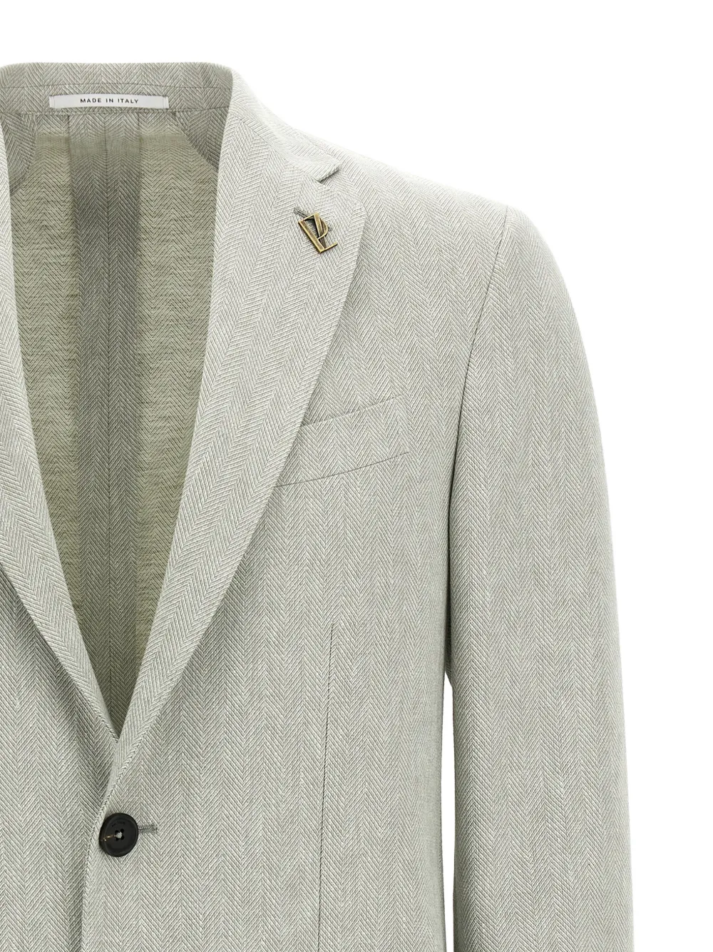  Pal Zileri Brera Chevron-pattern Blazer - Grey 