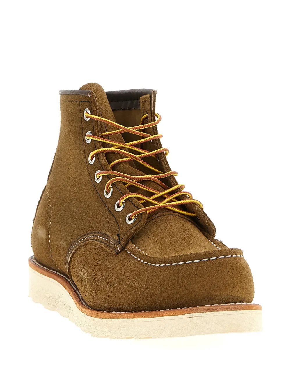 Red Wing Shoes Leren laarzen met contrasterend stiksel Bruin