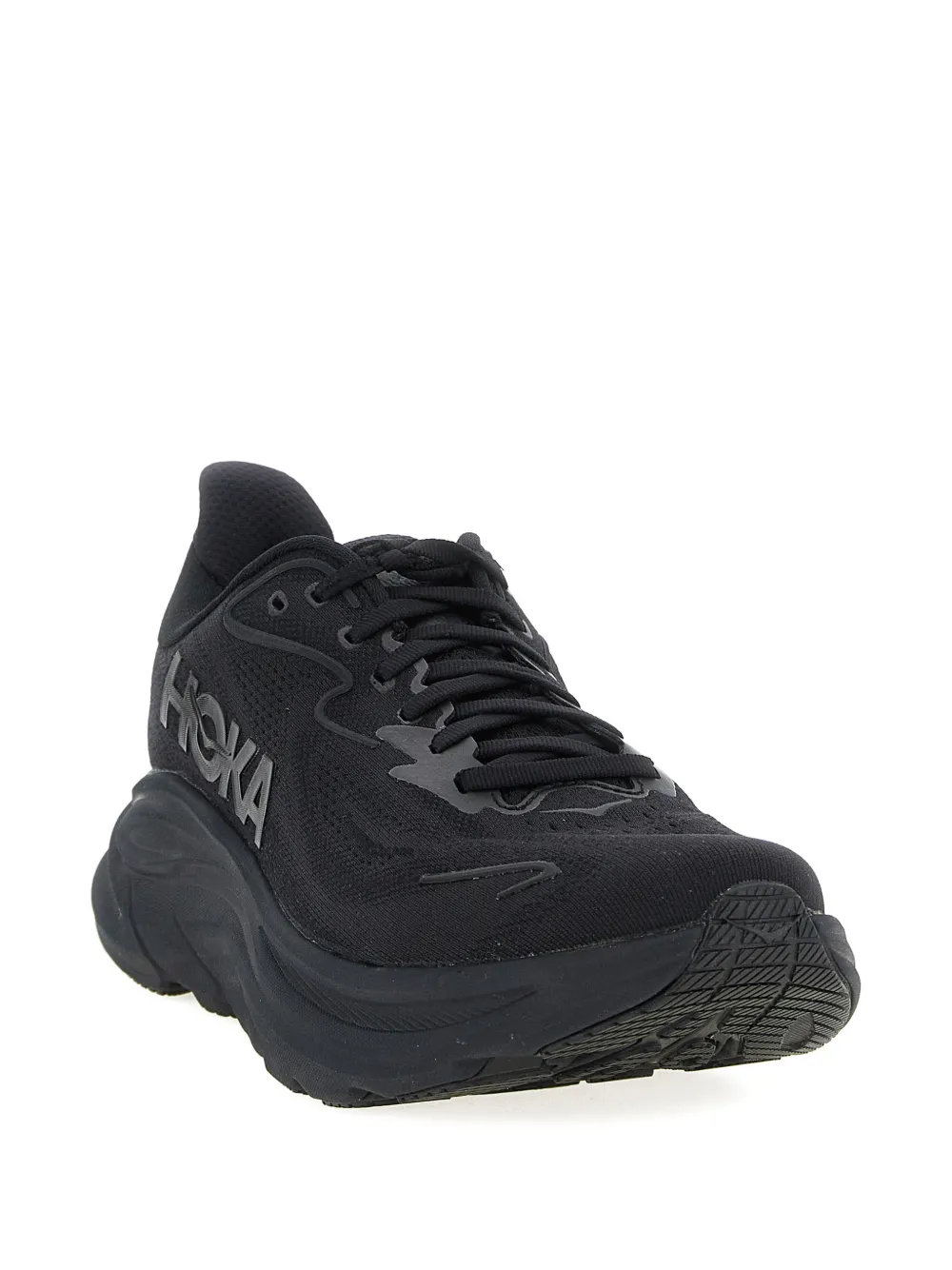 HOKA Ademende hardloopsneakers met jacquard Zwart