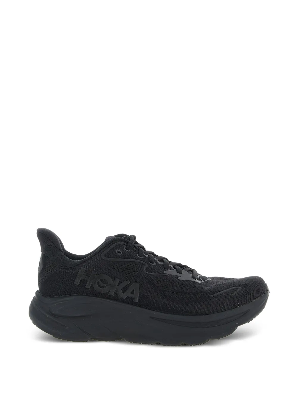 HOKA breathable jacquard running sneakers - Nero