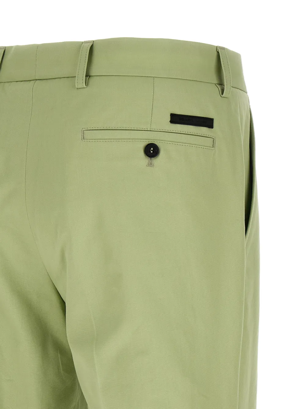 Prada Stretch popeline plooibroek Groen