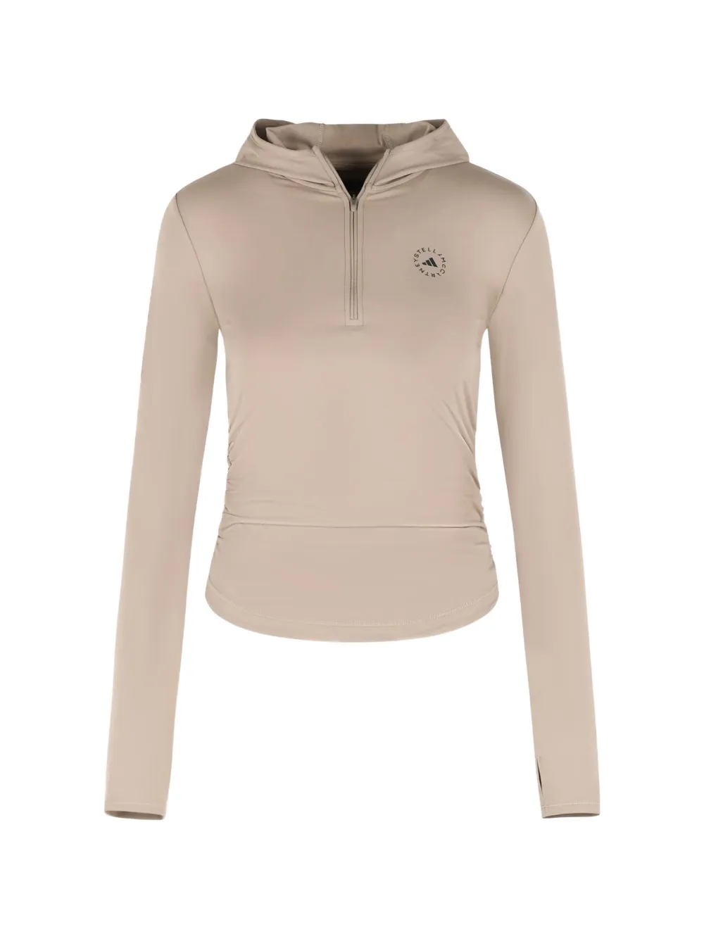adidas by Stella McCartney hood logo sweatshirt - Toni neutri