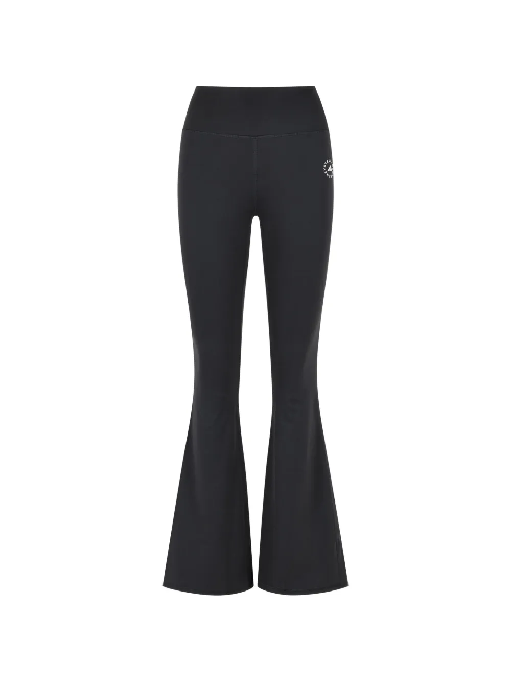 adidas contrasting logo flared trousers - Schwarz