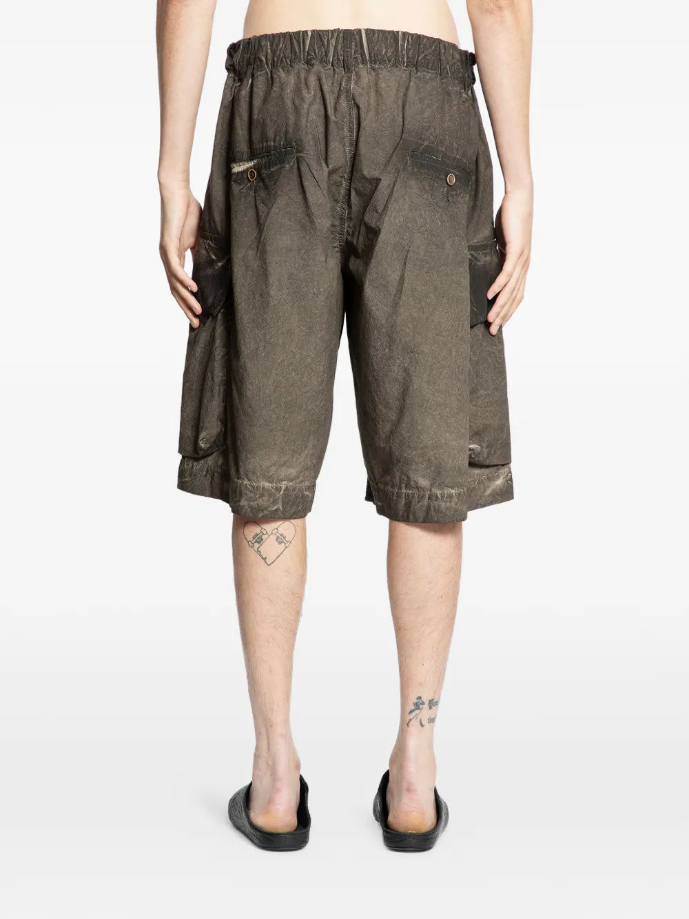  Uma Wang Overdyed Cargo Shorts - Grey 