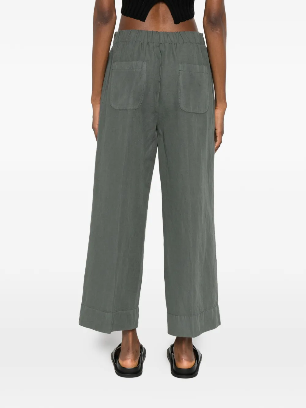 Rosso 35 Elasticated Trousers In Green