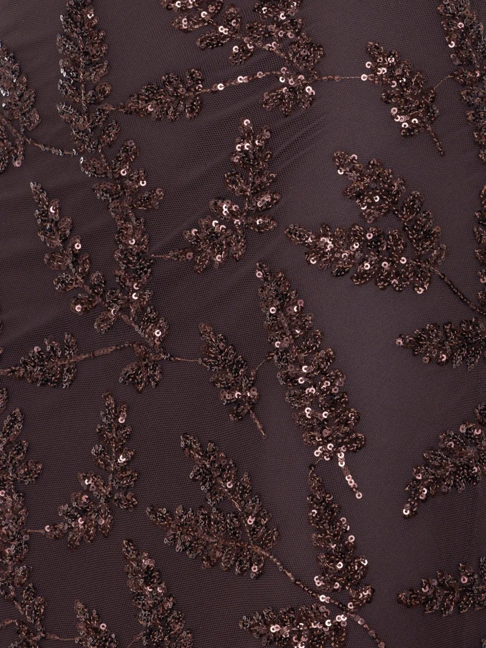  Aniye By Uma Embroidered Sequined Maxidress - Brown 