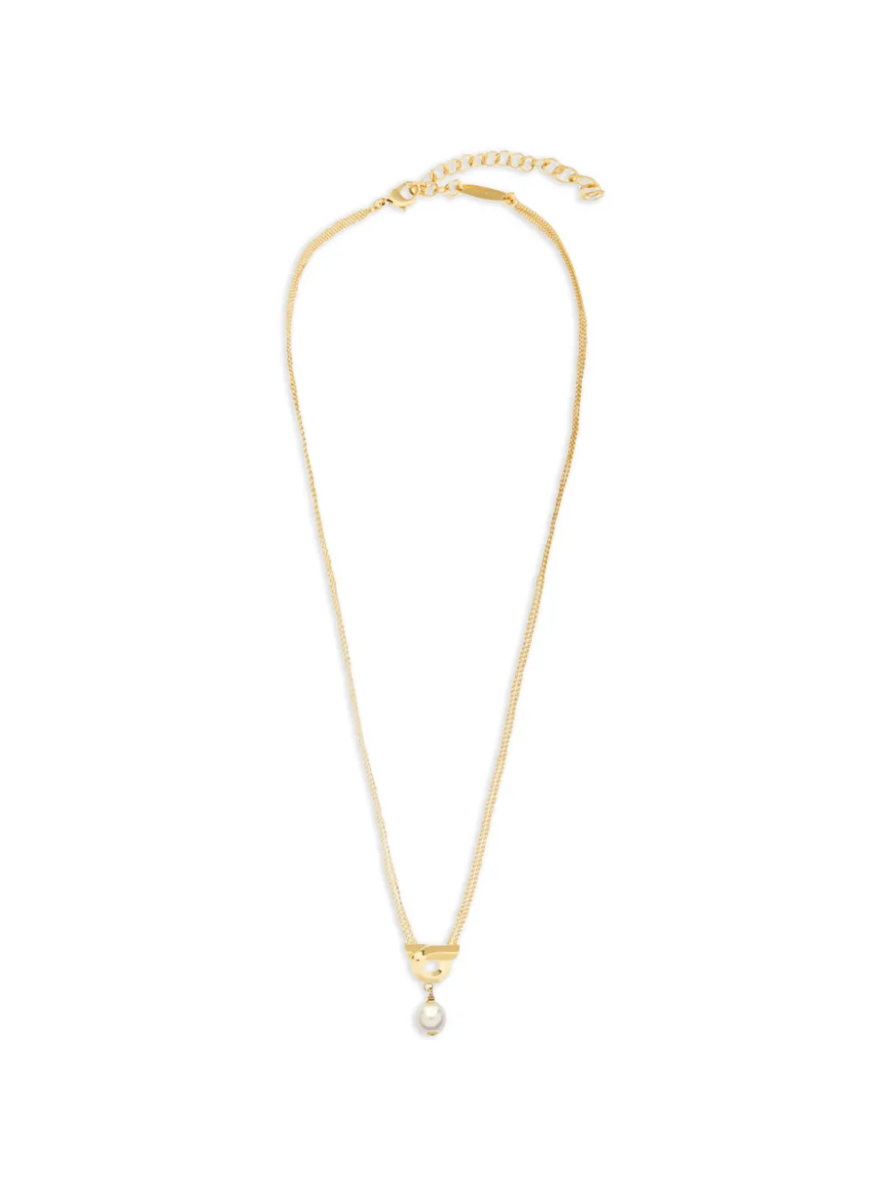 Ferragamo Gancini pearl necklace - Oro