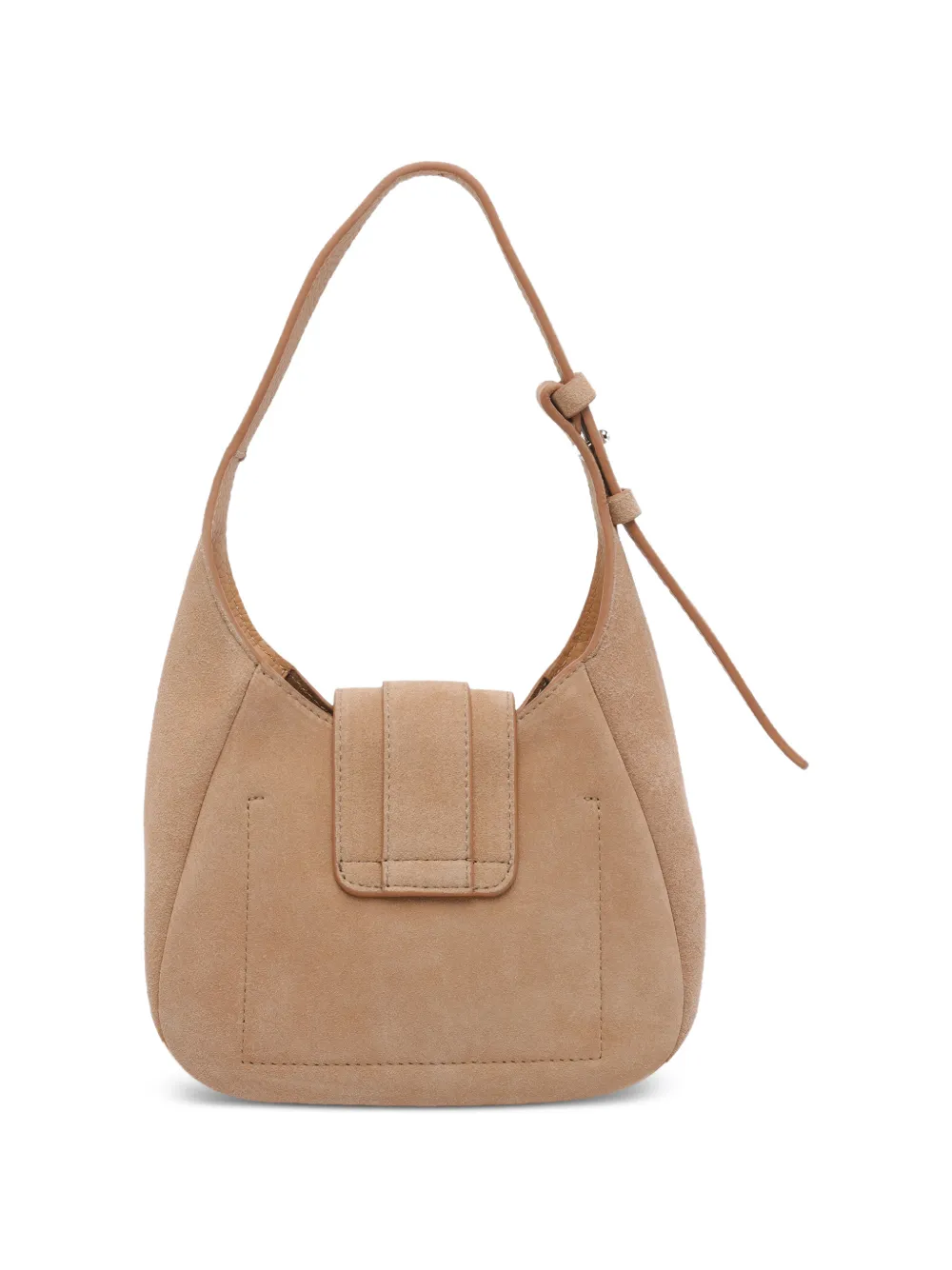 Hogan Suède mini-tas met logodetail Beige