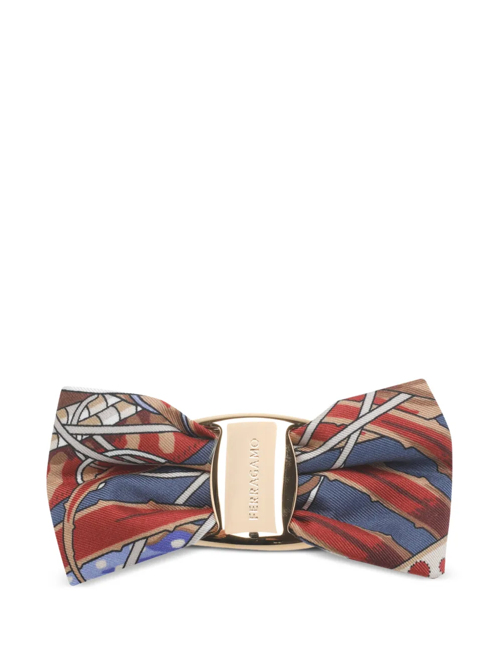 Ferragamo bow logo hair clip - Rosso