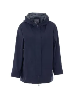 Herno フーデッド コート | ブルー | FARFETCH JP