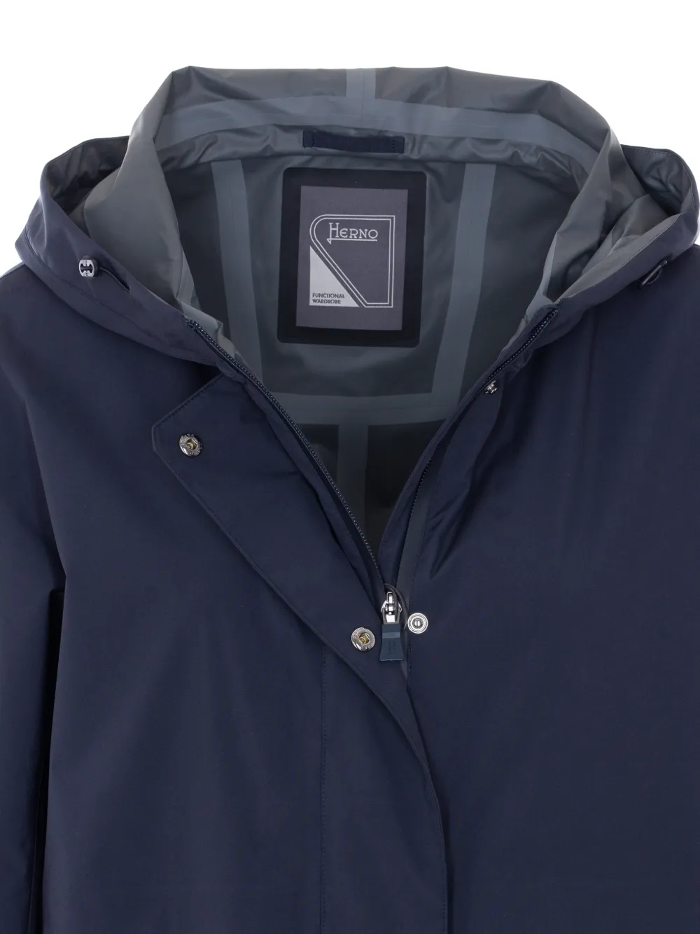Herno Jas met capuchon Blauw