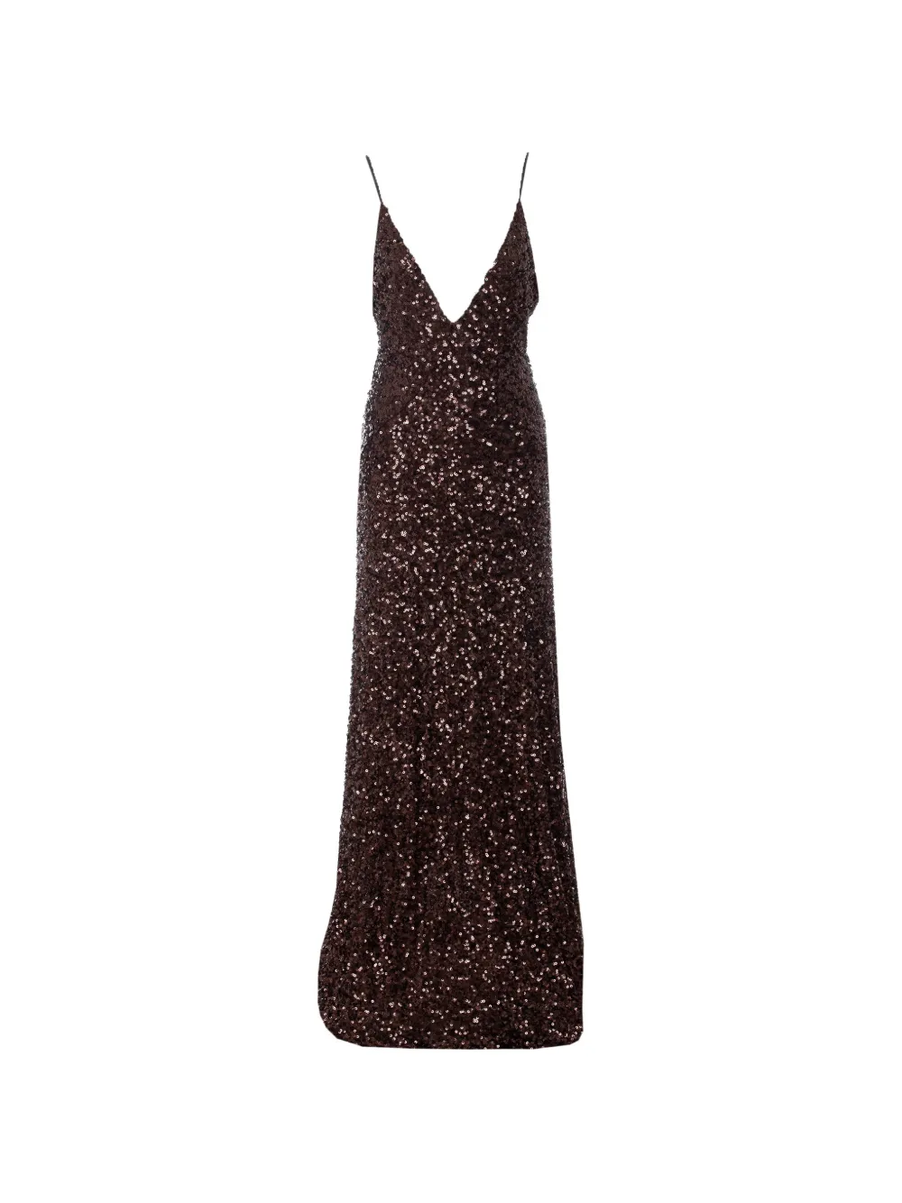 Aniye By sequin spaghetti-strap maxi dress - Marrone