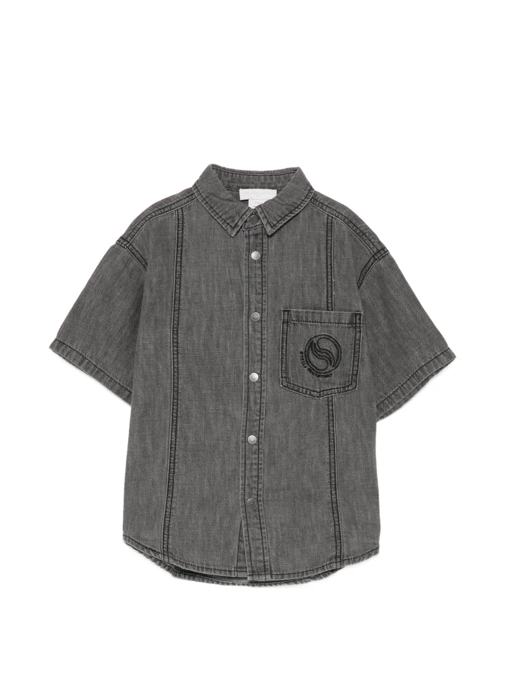 Stella McCartney Kids S-Wave denim shirt - Grigio