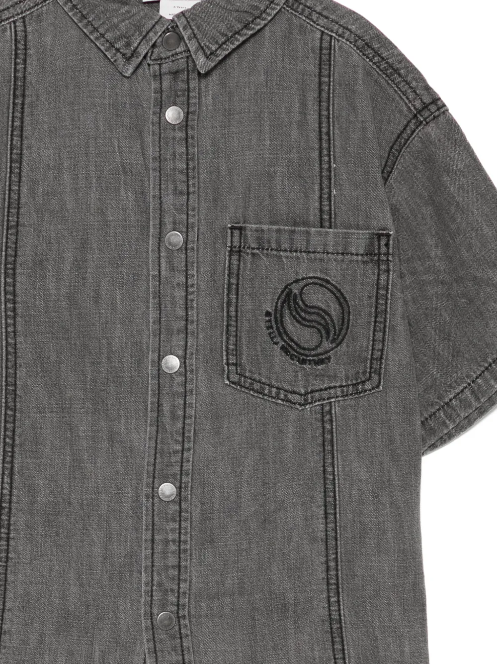 Stella Mccartney Kids S-wave Denim Shirt - Grey 