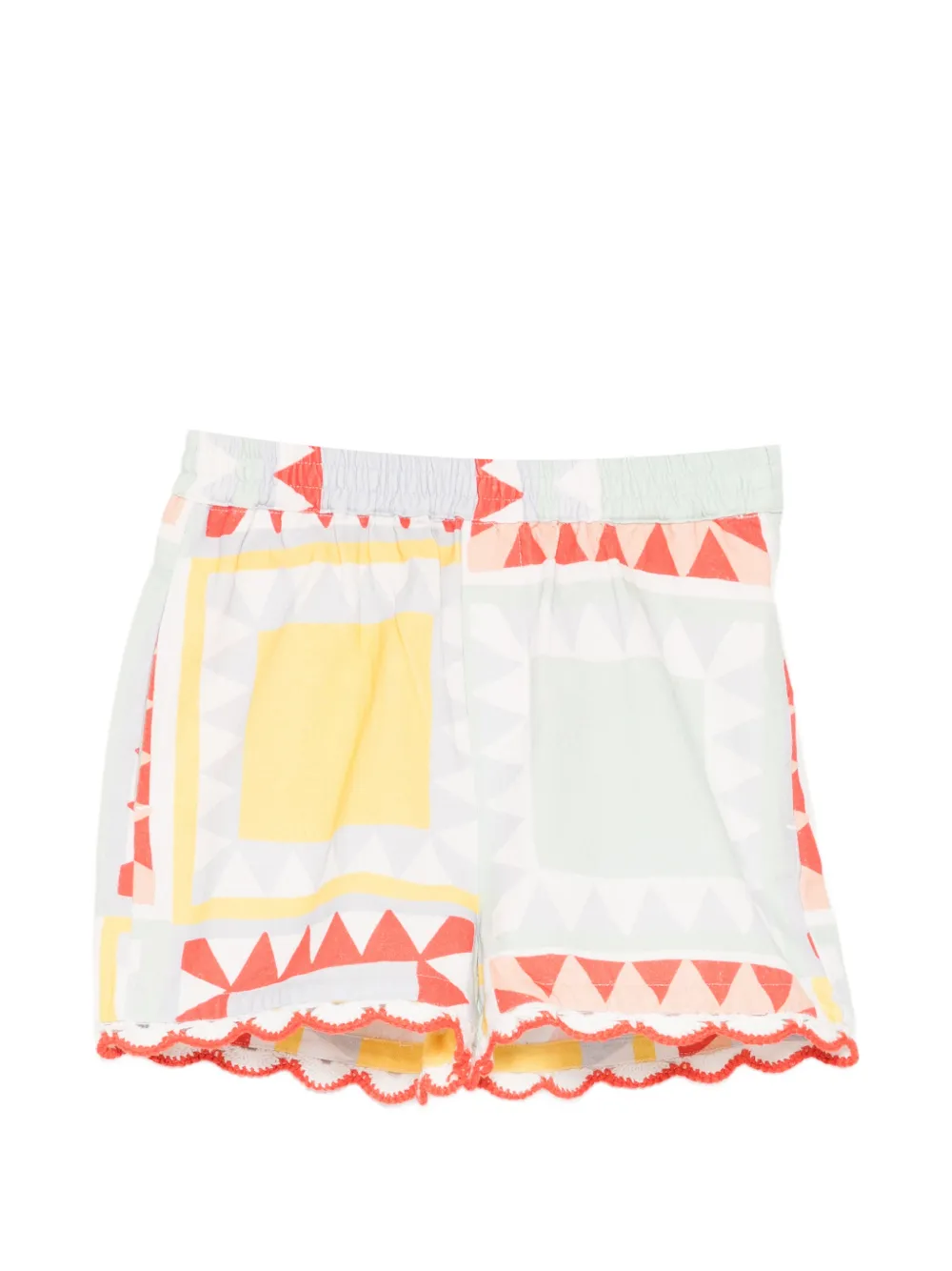 Stella McCartney Kids geometric-print shorts - Verde