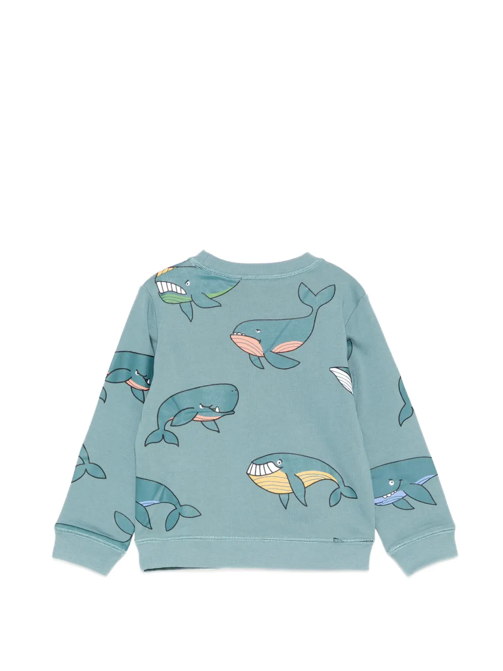 Stella McCartney Kids Sweater met ronde hals en all-over print Blauw