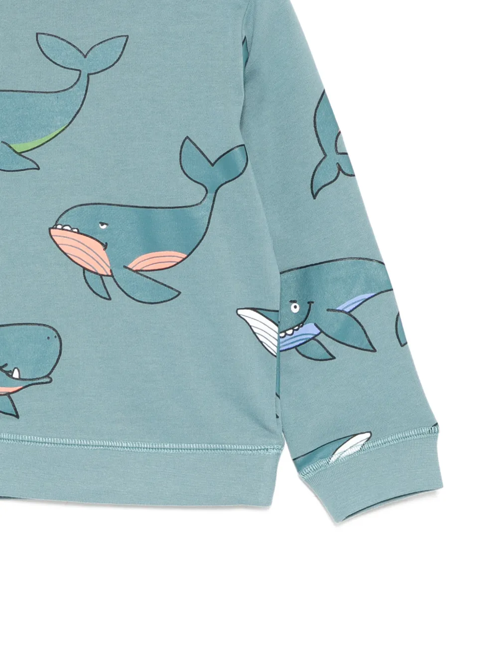 Stella McCartney Kids Sweater met ronde hals en all-over print Blauw