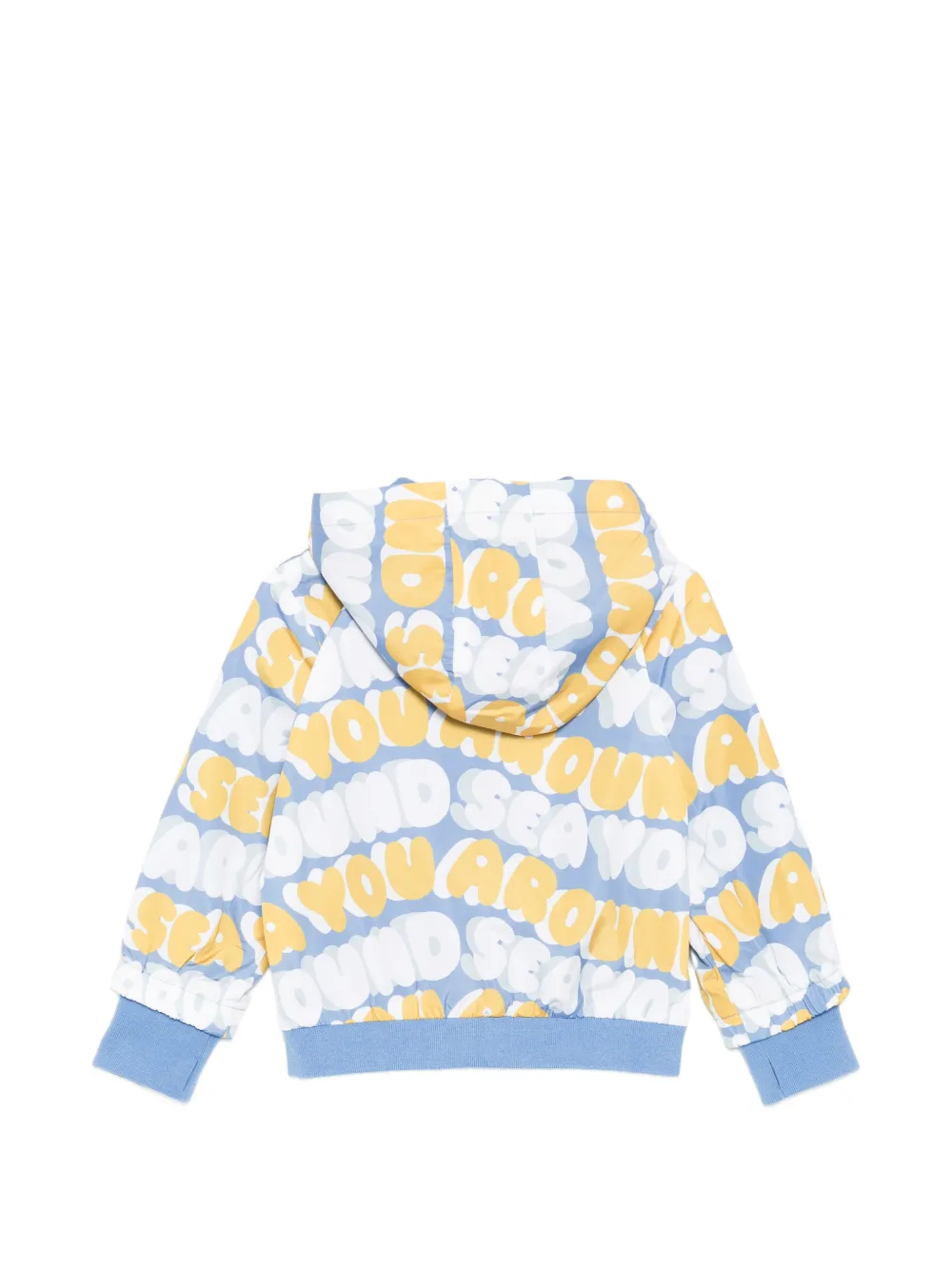 Stella McCartney Kids Jack met capuchon en grafische print Blauw