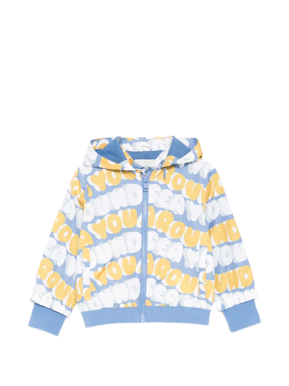Stella McCartney Kids graphic hooded jacket - Blu