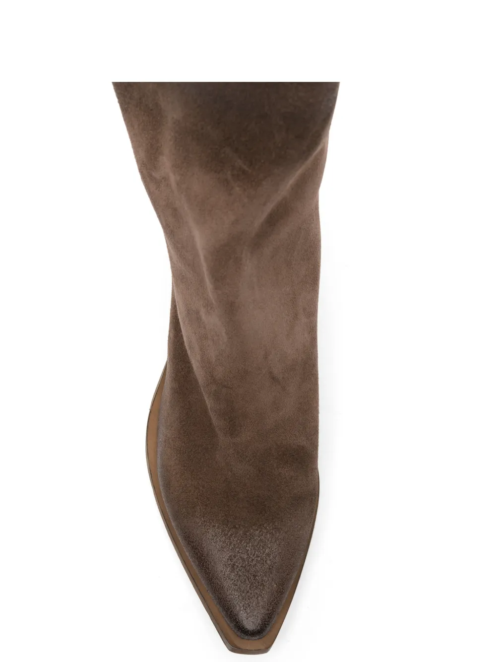 Metisse DX2215 rear-zip pointed boots Bruin