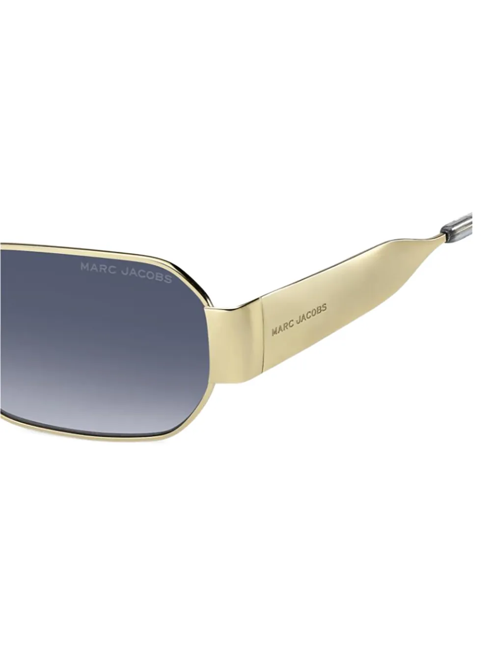 Marc Jacobs Eyewear Zonnebril met rechthoekig montuur Goud