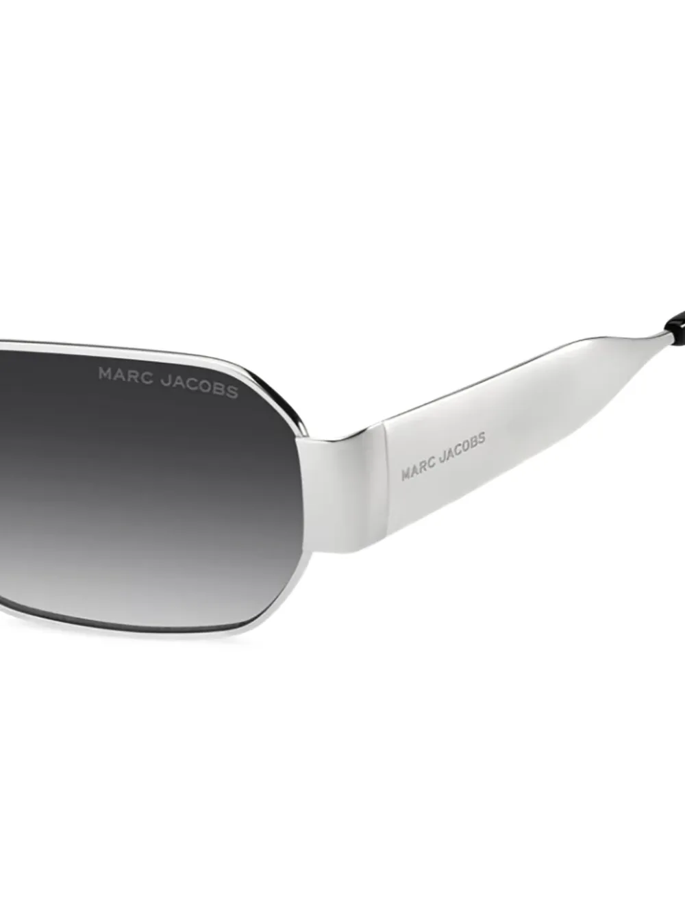 Marc Jacobs Eyewear Palladium zonnebril met geometrisch montuur Zilver