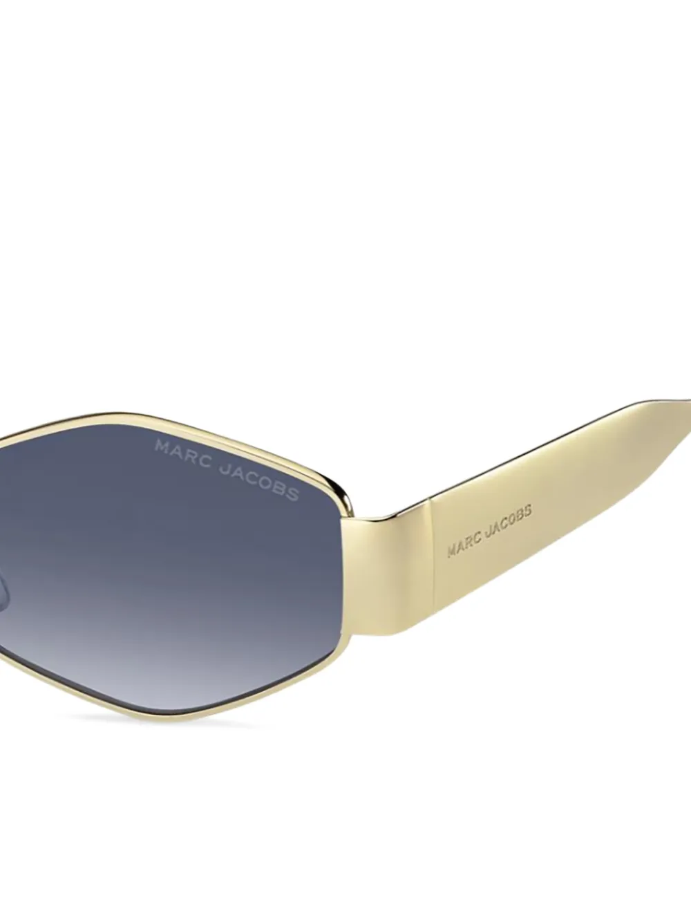 Marc Jacobs Eyewear Zonnebril met geometrisch montuur Goud