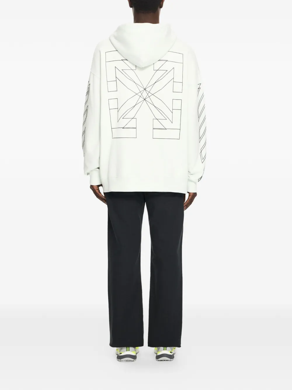  Off-white Hoodie à Logo Imprimé - Tons Neutres 