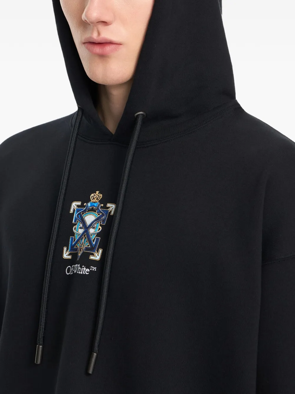 Off-White Moletom Jewel Arrow Com Capuz | Preto | FARFETCH BR