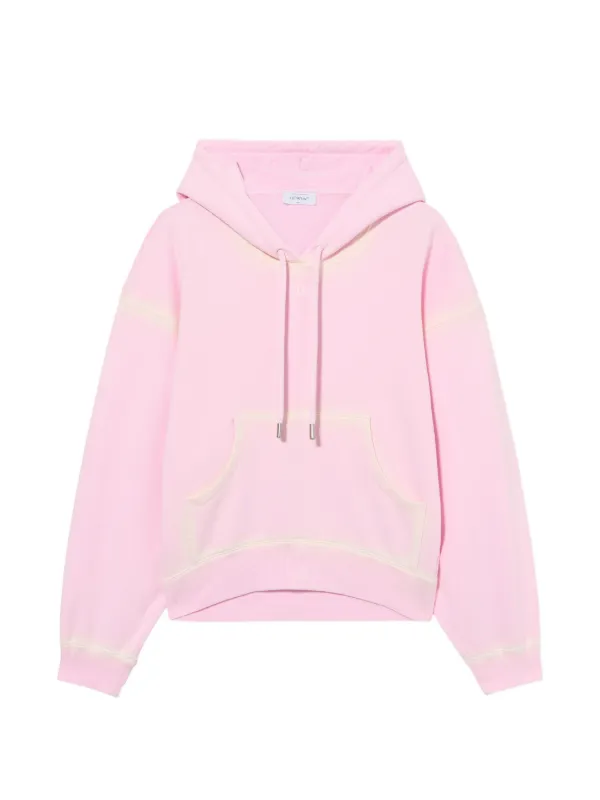 Off-White Spray Off Stamp Hoodie in Pink