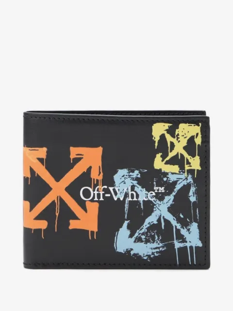 Off-White Bookish Arrow Spray bi-fold wallet