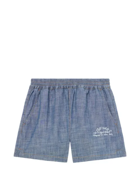 Off-White chambray denim shorts