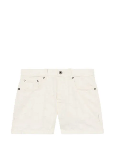 Off-White short en jean à motif étoile en jacquard