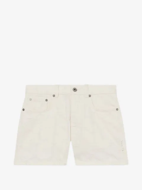 Off-White Star-jacquard denim shorts