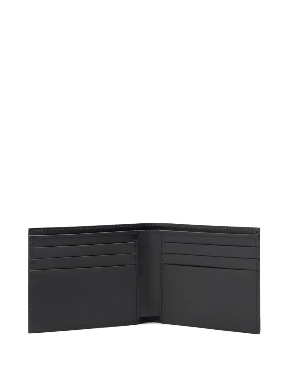  Off-white Diagonal-tape Bi-fold Wallet - Black 